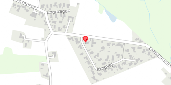 Trafikstøjkort på Krogvej 1, 4140 Borup