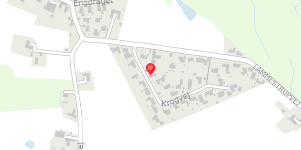Trafikstøjkort på Krogvej 3, 4140 Borup
