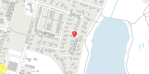 Trafikstøjkort på Krotoften 29, 4140 Borup