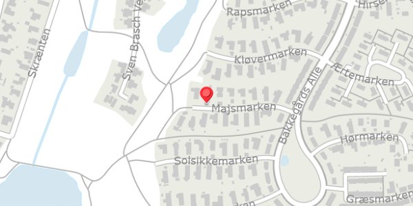 Trafikstøjkort på Majsmarken 14, 4140 Borup
