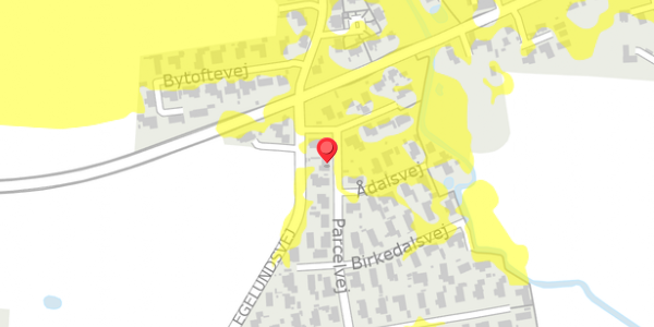 Trafikstøjkort på Parcelvej 4, 4100 Ringsted