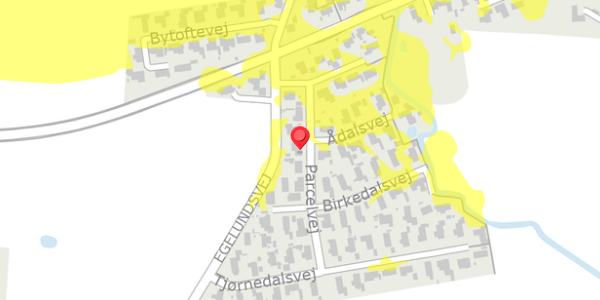 Trafikstøjkort på Parcelvej 8, 4100 Ringsted