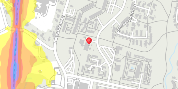 Trafikstøjkort på Parkvej 13, 4140 Borup