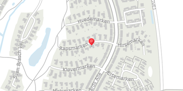 Trafikstøjkort på Rapsmarken 5, 4140 Borup