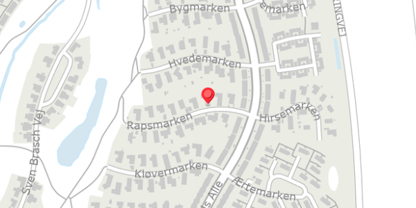 Trafikstøjkort på Rapsmarken 6, 4140 Borup