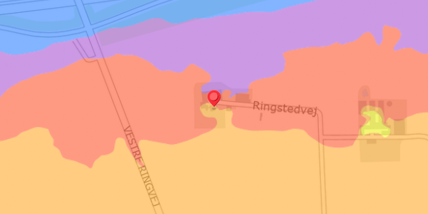 Trafikstøjkort på Ringstedvej 586C, 4100 Ringsted