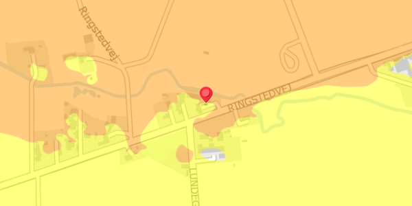 Trafikstøjkort på Ringstedvej 590, . , 4100 Ringsted
