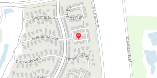 Trafikstøjkort på Rugmarken 14, 4140 Borup