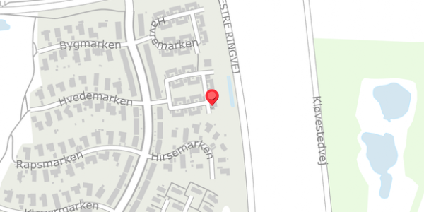 Trafikstøjkort på Rugmarken 17, 4140 Borup