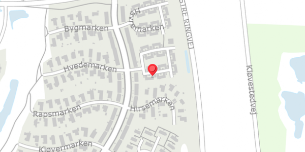 Trafikstøjkort på Rugmarken 23, 4140 Borup
