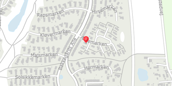 Trafikstøjkort på Ærtemarken 4, 4140 Borup