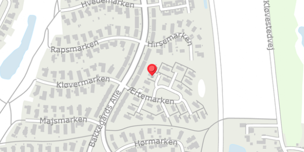 Trafikstøjkort på Ærtemarken 7, 4140 Borup