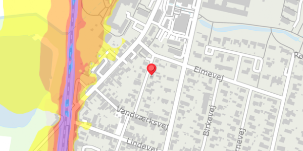 Trafikstøjkort på Østergade 11B, . , 4140 Borup