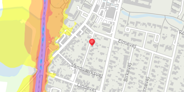 Trafikstøjkort på Østergade 11D, . , 4140 Borup