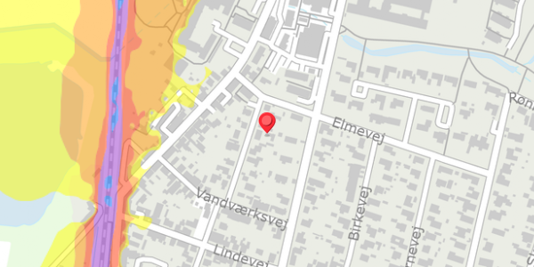 Trafikstøjkort på Østergade 11E, . , 4140 Borup