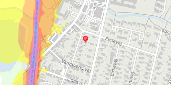 Trafikstøjkort på Østergade 11F, . , 4140 Borup