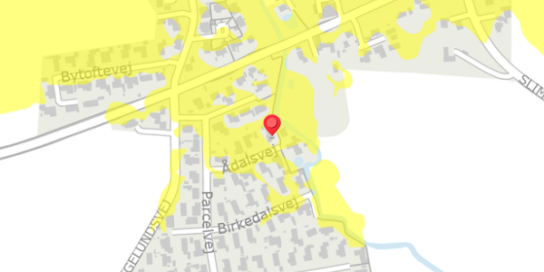 Trafikstøjkort på Ådalsvej 7, 4100 Ringsted