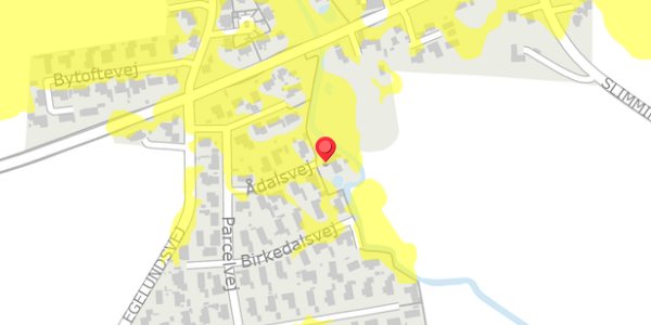Trafikstøjkort på Ådalsvej 9, 4100 Ringsted