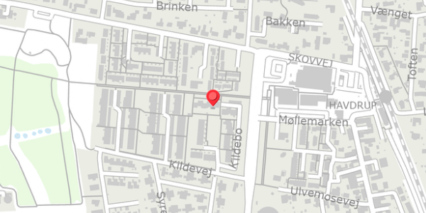 Trafikstøjkort på Kildebo 28, . , 4622 Havdrup