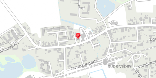 Trafikstøjkort på Rudsgade 3, 4291 Ruds Vedby