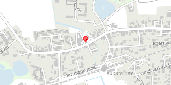 Trafikstøjkort på Rudsgade 9A, 4291 Ruds Vedby