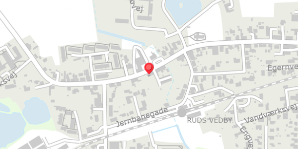 Trafikstøjkort på Rudsgade 10A, 4291 Ruds Vedby