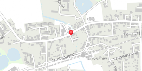 Trafikstøjkort på Rudsgade 14A, 4291 Ruds Vedby
