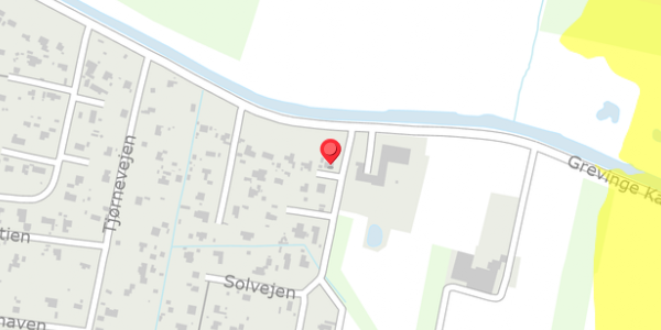 Trafikstøjkort på Solvejen 2, 4571 Grevinge