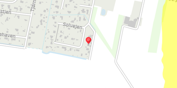 Trafikstøjkort på Solvejen 5, 4571 Grevinge