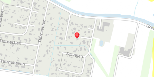 Trafikstøjkort på Solvejen 12, 4571 Grevinge