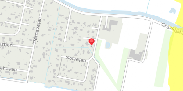 Trafikstøjkort på Solvejen 16, 4571 Grevinge