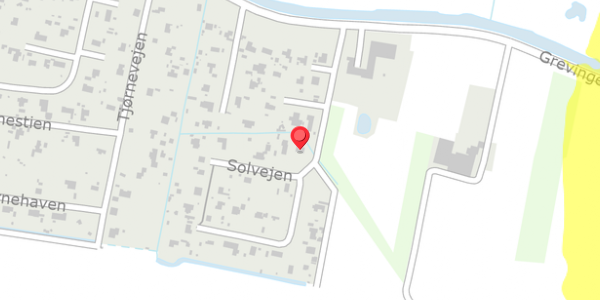 Trafikstøjkort på Solvejen 18, 4571 Grevinge
