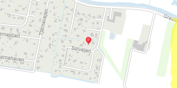 Trafikstøjkort på Solvejen 20, 4571 Grevinge