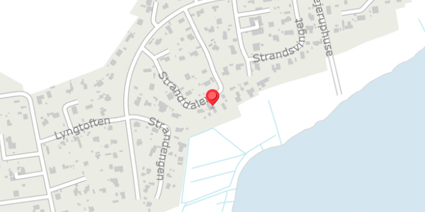 Trafikstøjkort på Stranddalen 13, 4571 Grevinge