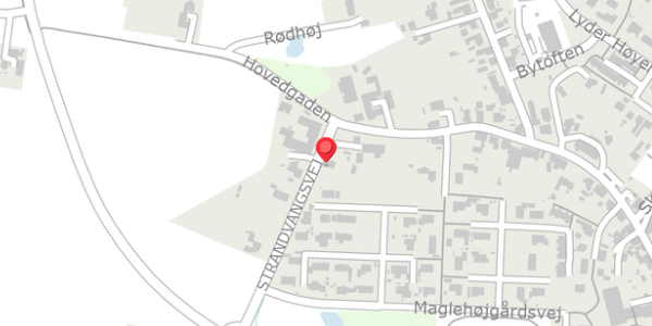 Trafikstøjkort på Strandvangsvej 1, . , 4571 Grevinge