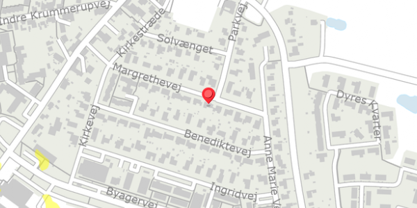 Trafikstøjkort på Margrethevej 20, 4250 Fuglebjerg