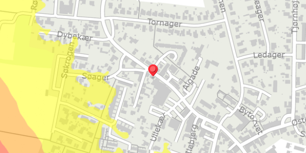 Trafikstøjkort på Algade 43, 4281 Gørlev