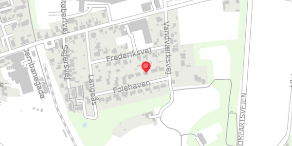Trafikstøjkort på Folehaven 13, 4281 Gørlev