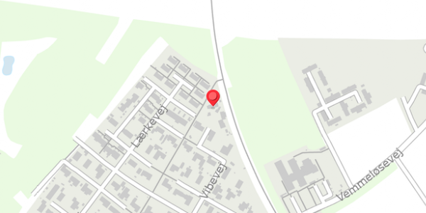 Trafikstøjkort på Vibevej 21, 4261 Dalmose