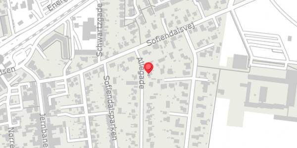 Trafikstøjkort på Allegade 3B, . , 4690 Haslev