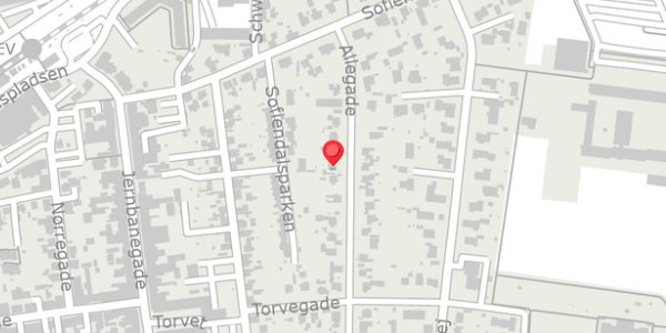 Trafikstøjkort på Allegade 16, . , 4690 Haslev