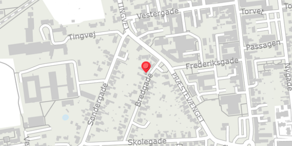 Trafikstøjkort på Bredgade 6, 4690 Haslev