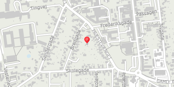 Trafikstøjkort på Bredgade 9A, 4690 Haslev