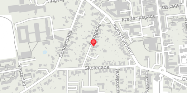 Trafikstøjkort på Bredgade 15, 4690 Haslev
