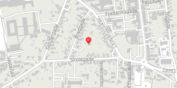 Trafikstøjkort på Bredgade 19B, 4690 Haslev