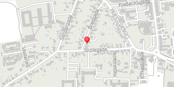Trafikstøjkort på Bredgade 21, 4690 Haslev