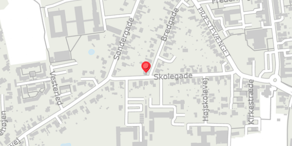 Trafikstøjkort på Bredgade 26, 4690 Haslev