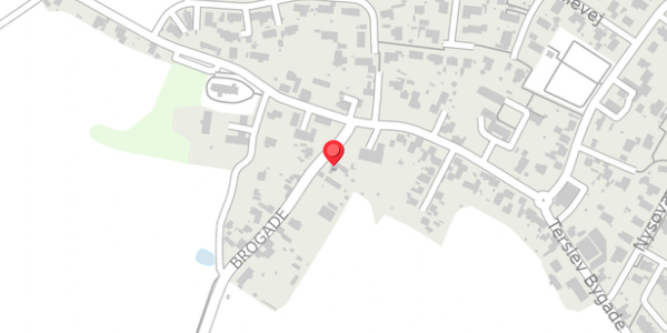 Trafikstøjkort på Brogade 12, 4690 Haslev