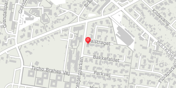 Trafikstøjkort på Dalstrøget 2, 4690 Haslev