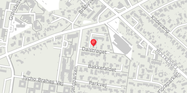 Trafikstøjkort på Dalstrøget 3, 4690 Haslev